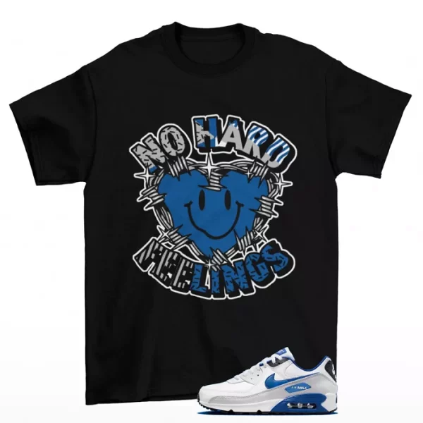 Feelings Shirt Black to Match Air Max 90 White Game Royal / FN6843-100 Jezsport.com