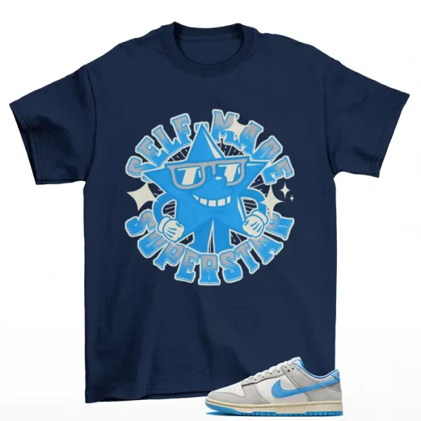 Superstar Shirt Blue to Match Dunk Low Athletic Dept University Blue FN7488-133 Jezsport.com