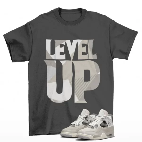 Level Up Shirt to Match Jordan 4 Retro Frozen Moments AQ9129-001 Jezsport.com