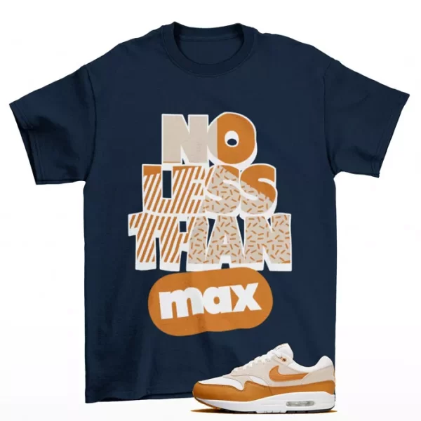 No Less Shirt Navy to Match Air Max 1 Bronze DZ4549-110 Jezsport.com