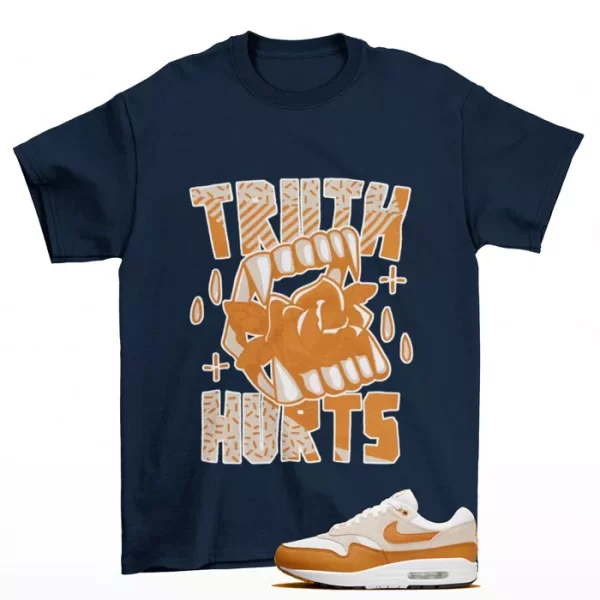 Truth Shirt Navy to Match Air Max 1 Bronze DZ4549-110 Jezsport.com