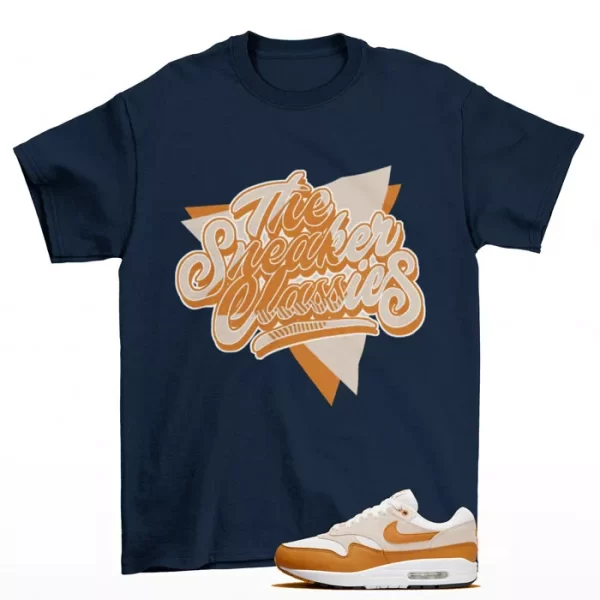 Sneaker Classics Shirt Navy to Match Air Max 1 Bronze DZ4549-110 Jezsport.com