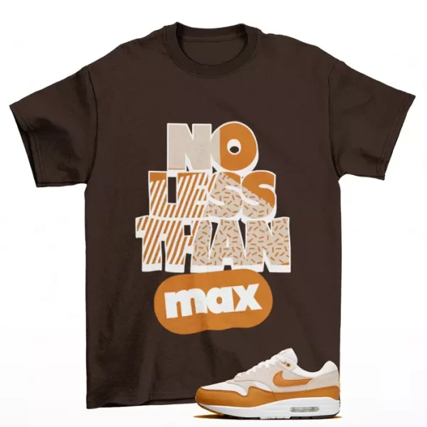 No Less Shirt Brown to Match Air Max 1 Bronze DZ4549-110 Jezsport.com