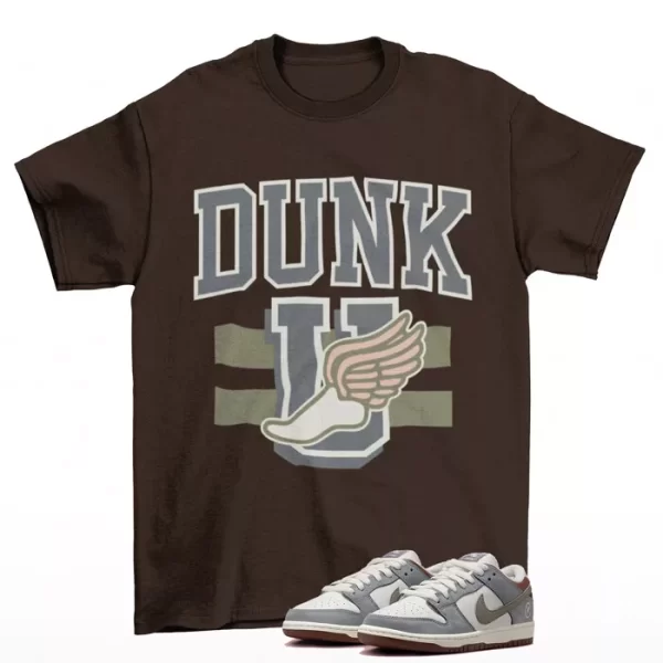 Dunk University Shirt to Match SB Dunk Low Yuto Wolf Grey FQ1180-001 Jezsport.com