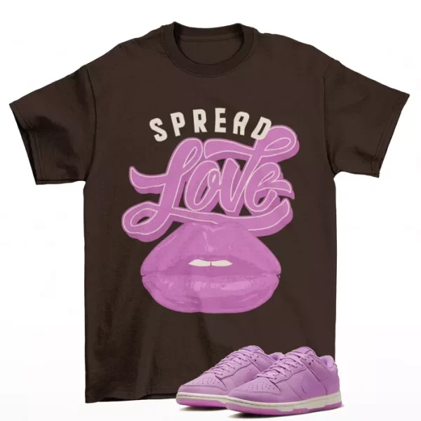 Spread Love Fuchsia Shirt to Match Dunk Low Rush Fuchsia DV7415-500 Jezsport.com