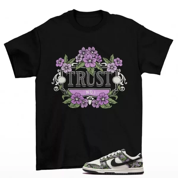 Trust Floral Shirt to Match Dunk Low Floral Tapestry FN7105-030 Jezsport.com