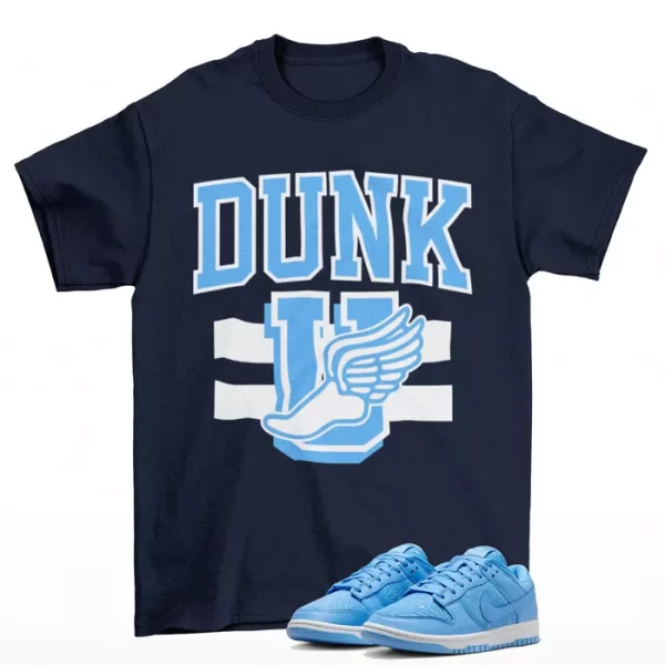 Dunk University Shirt to Match Dunk Low Topography University Blue FN6834-412 Jezsport.com