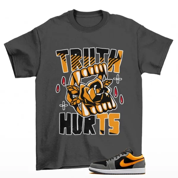 Truth Shirt to Match Jordan 1 Low Vivid Orange Graphite FN7308-008 Jezsport.com