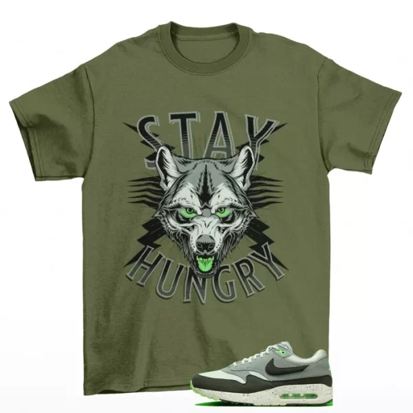 Stay Hungry Shirt to Match Air Max 1 '86 OG Golf Lime Blast DV1403-002 Jezsport.com