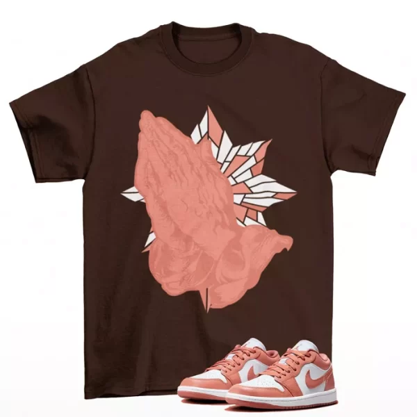 Sneaker Blessed Shirt to Match Jordan 1 Low Pink Salmon DC0774-080 Jezsport.com