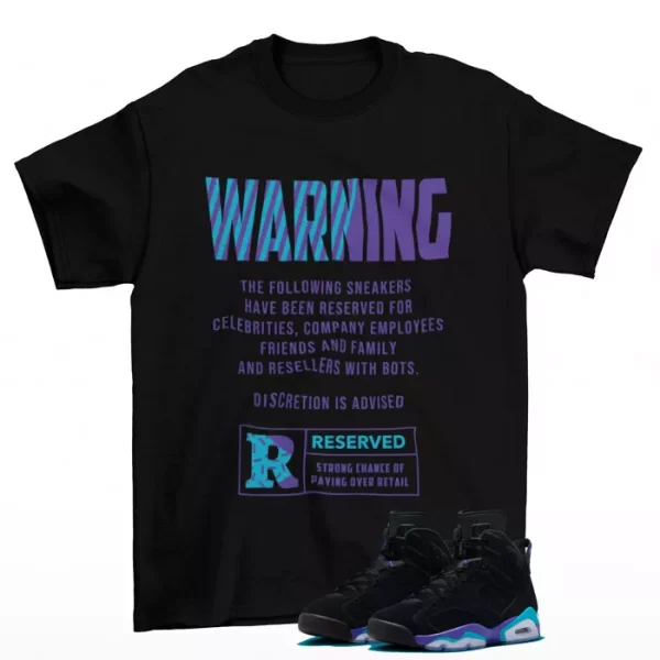 Reserved Aqua Shirt to Match Jordan 6 Retro Aqua CT8529-004 Jezsport.com