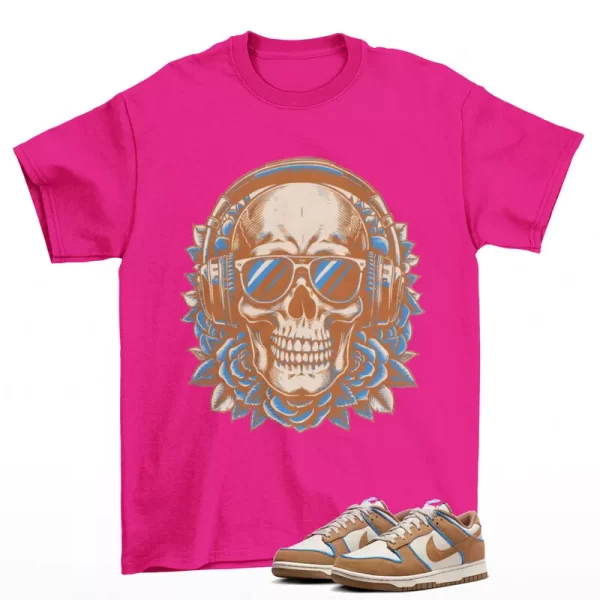 Deadstock Sneaker Shirt Pink to Match Dunk Low Light British Tan FN5825-100 Jezsport.com