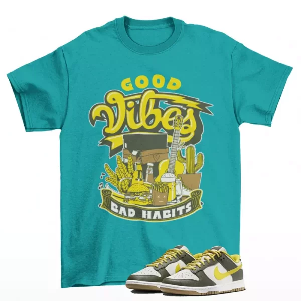 Vibes Shirt to Match Dunk Low Cargo Khaki FV3629-371 Jezsport.com