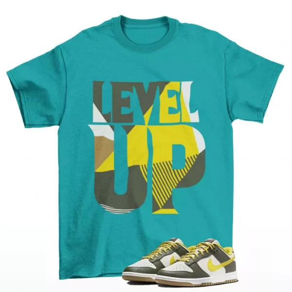 Level Up Shirt to Match Dunk Low Cargo Khaki FV3629-371 Jezsport.com