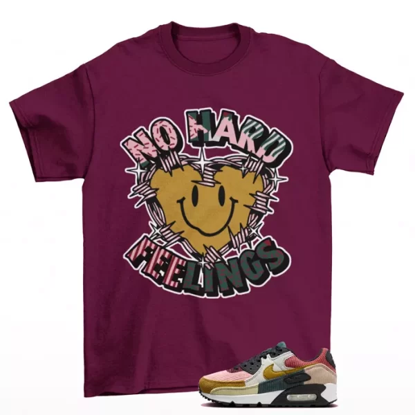 Feelings Shirt Maroon to Match Air Max 90 Multi Corduroy FB8455-001 Jezsport.com