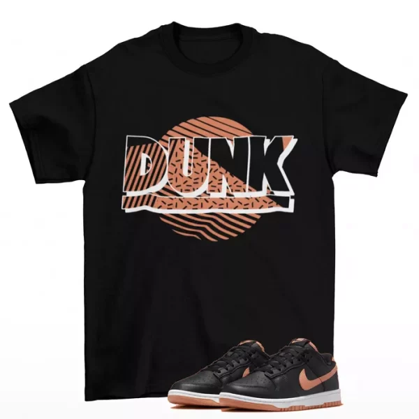 Dunk Sunset Shirt to Match Dunk Low Black Amber Brown DV0831-004 Jezsport.com