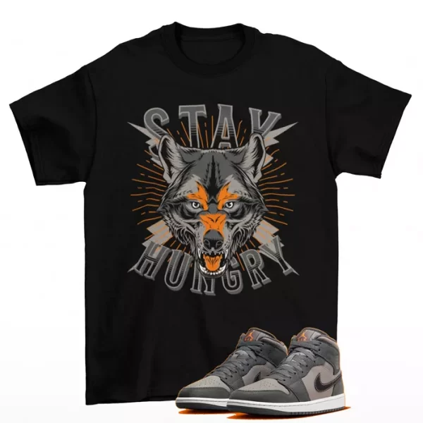 Stay Hungry Shirt to Match Jordan 1 Mid SE Night Stadium FQ8338-017 Jezsport.com