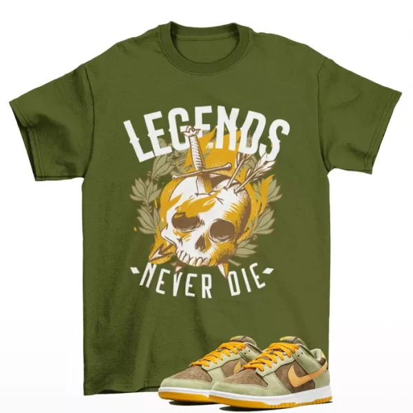 Legendary Shirt to Match Dunk Low Dusty Olive DH5360-300 Jezsport.com