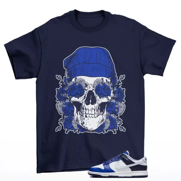 Deadstock Shirt to Match Dunk Game Royal Navy FQ8826 100 Jezsport.com