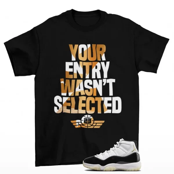 Sneaker Raffle Shirt to Match Jordan 11 Retro DMP Gratitude CT8012-170 Jezsport.com