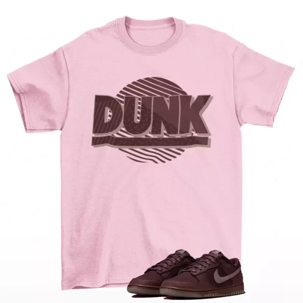 Sunset Shirt Pink to Match Dunk Low Premium Burgundy Crush FB8895-600 Jezsport.com