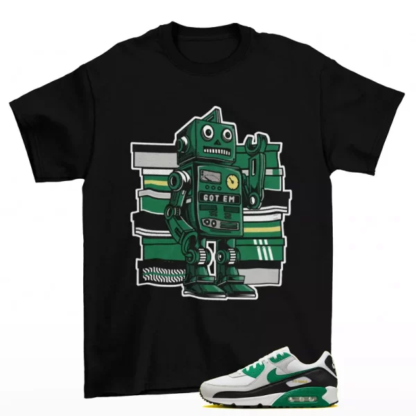 Sneaker Bot Shirt to Match Air Max 90 Malachite FB9658-102 Jezsport.com