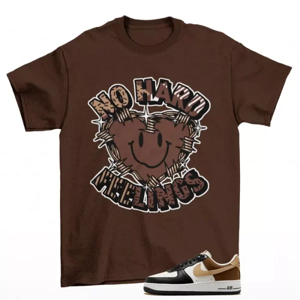 Feelings Mocha Shirt to Match Air Force 1 Low '07 Mocha FB3355-200 Jezsport.com