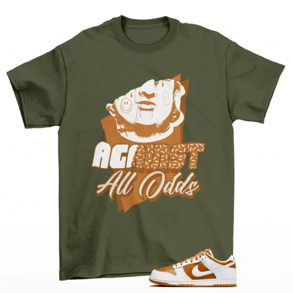 All Odds Sneaker Shirt Olive to Match Dunk Low Reverse Curry FQ6965-700 Jezsport.com