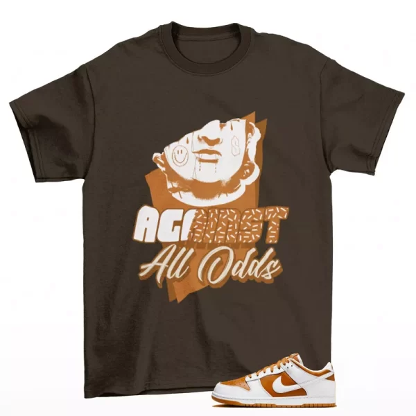 All Odds Sneaker Shirt Brown to Match Dunk Low Reverse Curry FQ6965-700 Jezsport.com