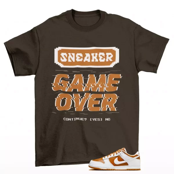 Game Over Shirt to Match Dunk Low Reverse Curry FQ6965-700 Jezsport.com