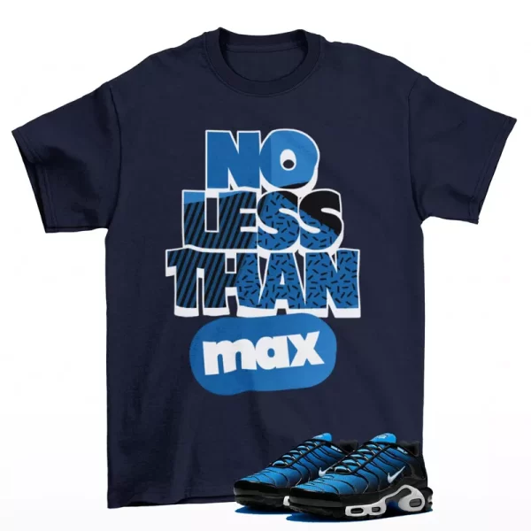 No Less Shirt Navy to Match Air Max Plus Aquarius Blue DM0032-402 Jezsport.com