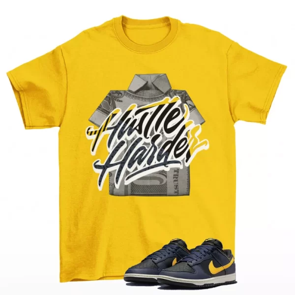 Hustle Sneaker Shirt Yellow to Match Dunk Low Vintage Michigan FZ4014-010 Jezsport.com