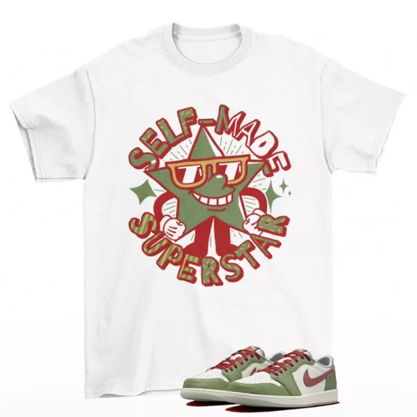 Superstar Shirt to Match Jordan 1 Low Year of the Dragon FN3727-100 Jezsport.com