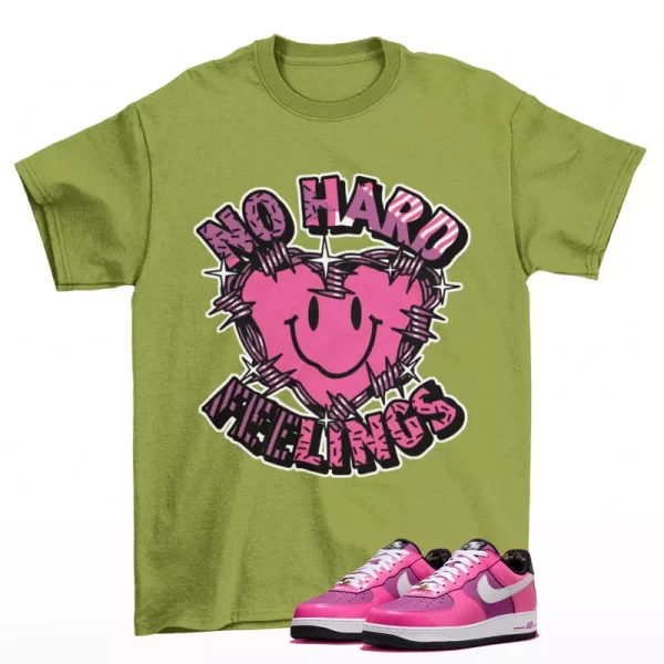 Feelings Shirt Green to Match Air Force 1 World Tour Laser Fuchsia FV6150-600 Jezsport.com