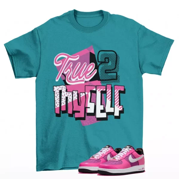 Stay True Shirt to Match Air Force 1 World Tour Laser Fuchsia FV6150-600 Jezsport.com