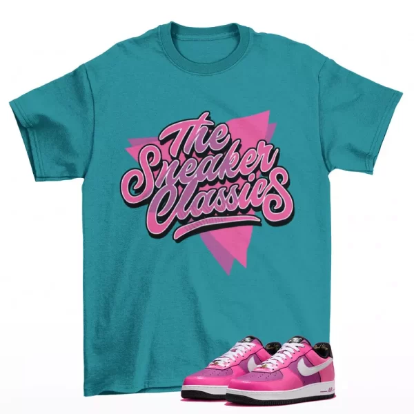 Sneaker Classic Shirt to Match Air Force 1 World Tour Laser Fuchsia FV6150-600 Jezsport.com