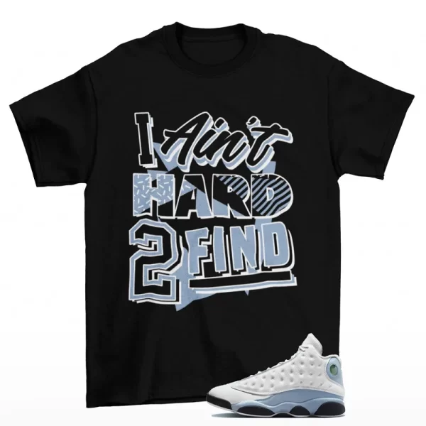 Pull Up Sneaker Shirt Black to Match Air Jordan 13 Blue Grey 414571 170 Jezsport.com