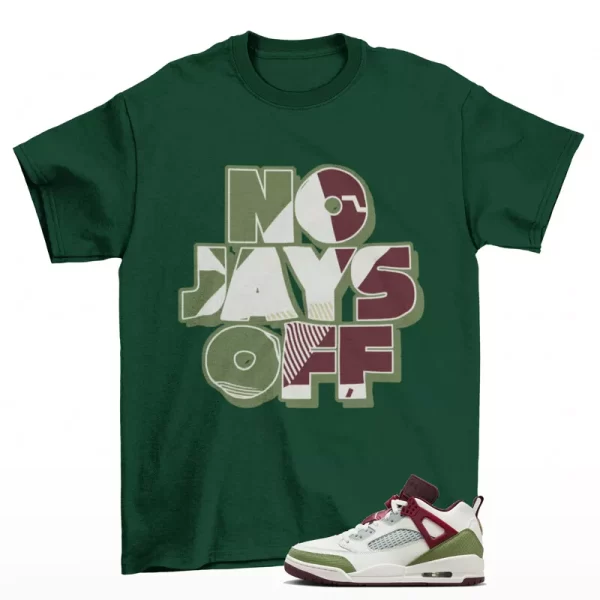 Jay All Day Shirt Green to Match Jordan Spizike Low CNY FJ6372-100 Jezsport.com