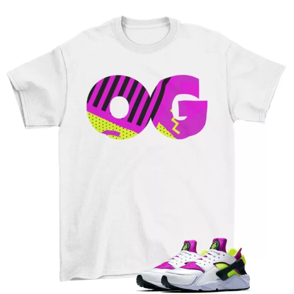 OG Sneaker Shirt to Match Air Huarache OG Magenta / White Jezsport.com