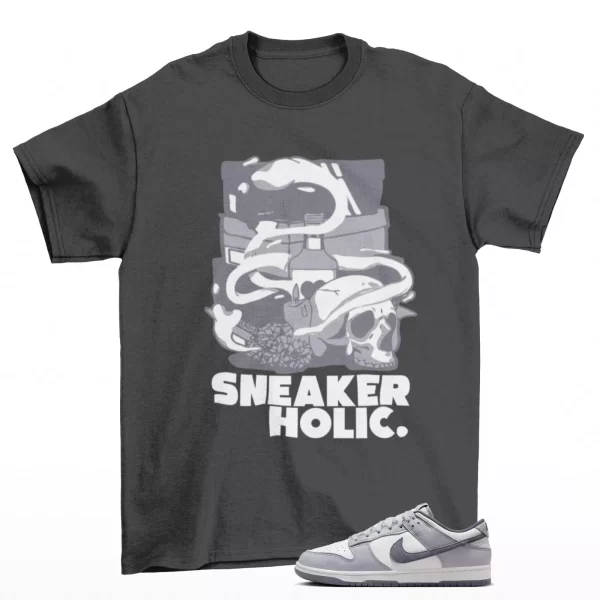 Sneaker Holic Shirt Dark Grey to Match Dunk Low SE Light Carbon FJ4188-100 Jezsport.com