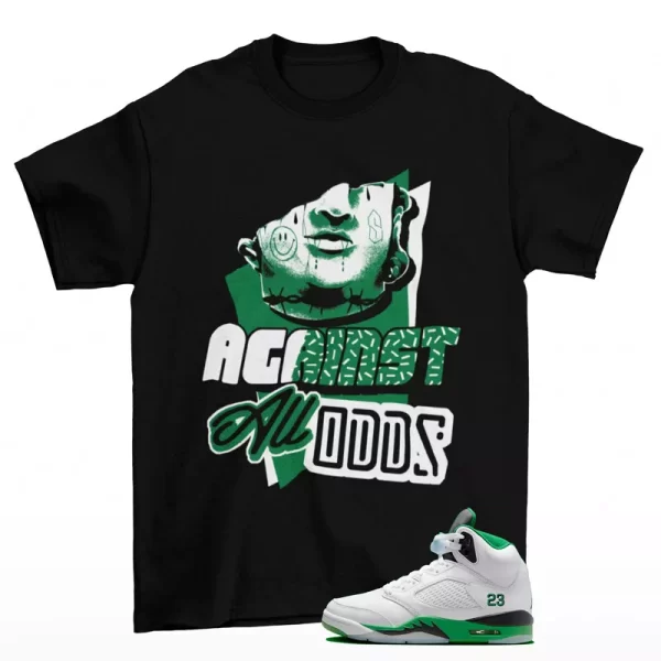 All Odds Shirt Black to Match Jordan 5 Retro Lucky Green DD9336-103 Jezsport.com