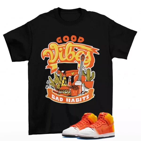 Sneaker Vibes Shirt Black to Match SB Dunk High Sweet Tooth FN5107-700 Jezsport.com