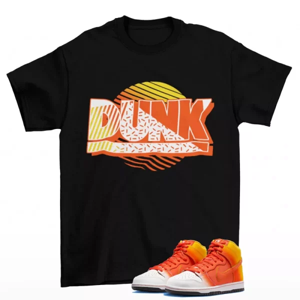 Sunset Shirt Black to Match SB Dunk High Sweet Tooth FN5107-700 Jezsport.com