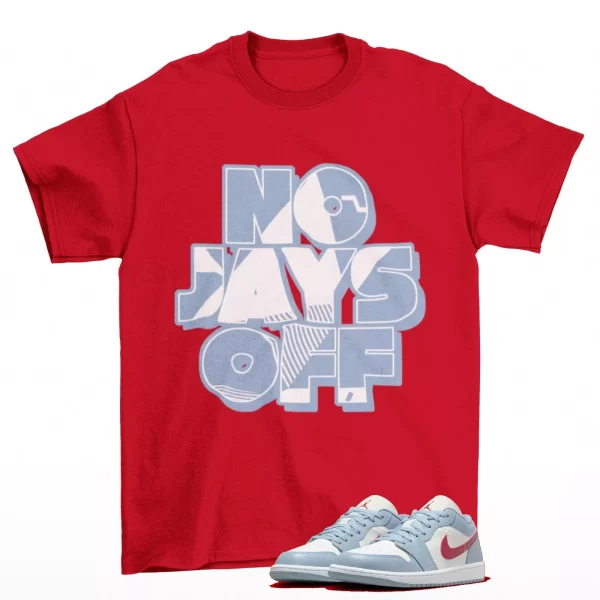 Jay All Day Shirt to Match Jordan 1 Low Blue Grey DC0774-164 Jezsport.com