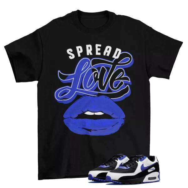 Spread Love Shirt to Match Air Max 90 Persian Violet DB0625-001 / Black Jezsport.com