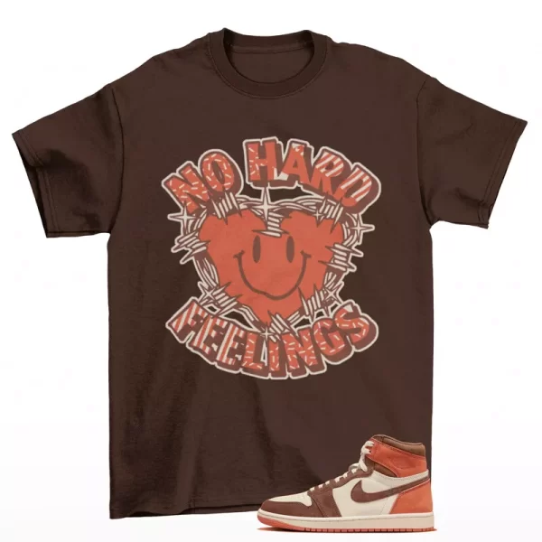 Feelings Sneaker Shirt to Match Jordan 1 High OG Dusted Clay FQ2941-200 Jezsport.com