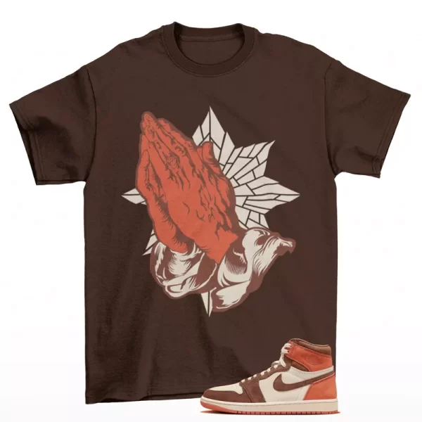 Sneaker Blessed Shirt to Match Jordan 1 High OG Dusted Clay FQ2941-200 Jezsport.com