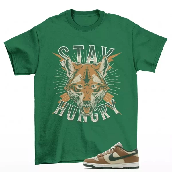 Stay Hungry Shirt Green to Match Dunk Low Rattan Gorge Green FB7160-231 Jezsport.com