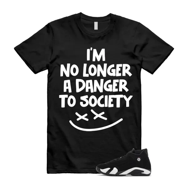 14 Panda Black White Retro Dunk T Shirt Match DANGER, 487471-016 Jezsport.com