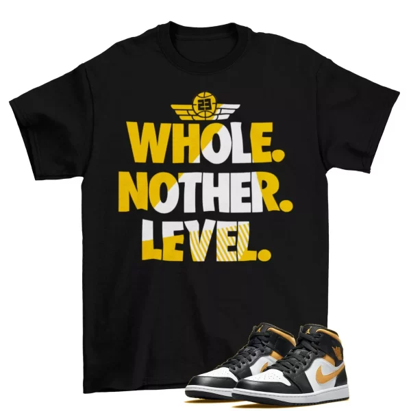 Next Level Pollen Shirt to Match Air Jordan 1 Mid Pollen 554724-177 Jezsport.com